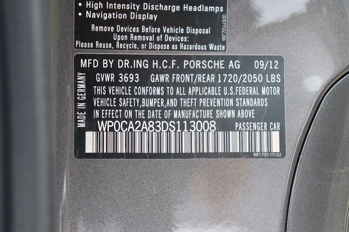 $35998 : 2013 Boxster image 1