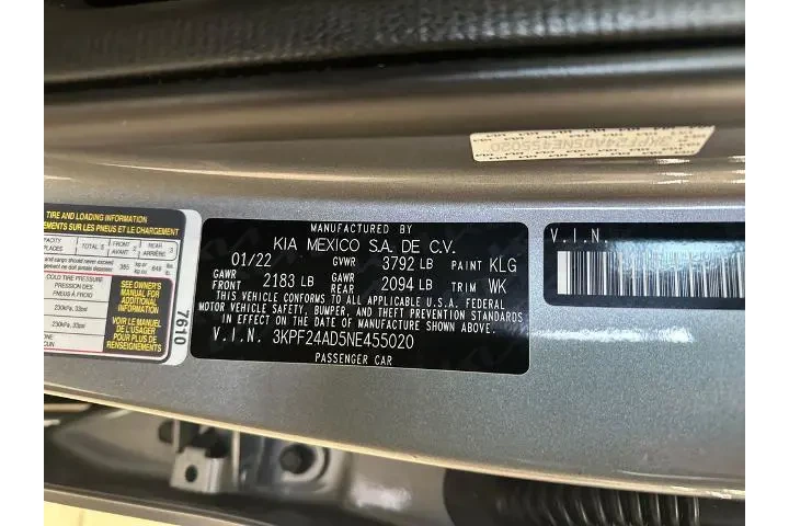 $16619 : Kia Forte 2022 LXS 4dr Sedan image 10