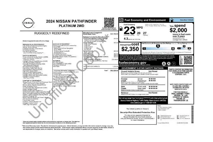 $37416 : Nissan Pathfinder 2024 Plati image 6