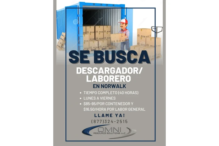 SE BUSCA UNLOADER EN NORWALK! image 1