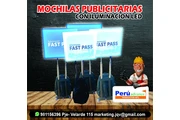 Mochilas y pancartas led en Lima