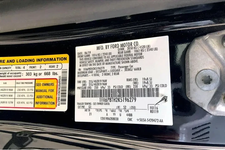 $13601 : Ford Mustang 2019 EcoBoost 2 image 8