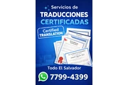 TRADUCCIONES CERTIFICADAS en San Salvador