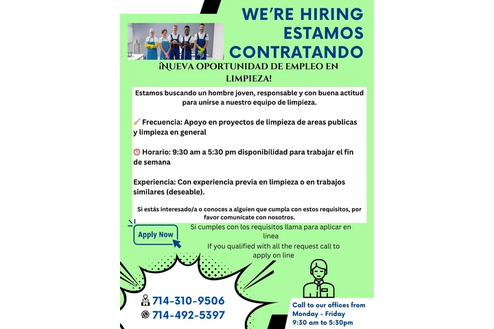 Se solicita Janitorial image 1
