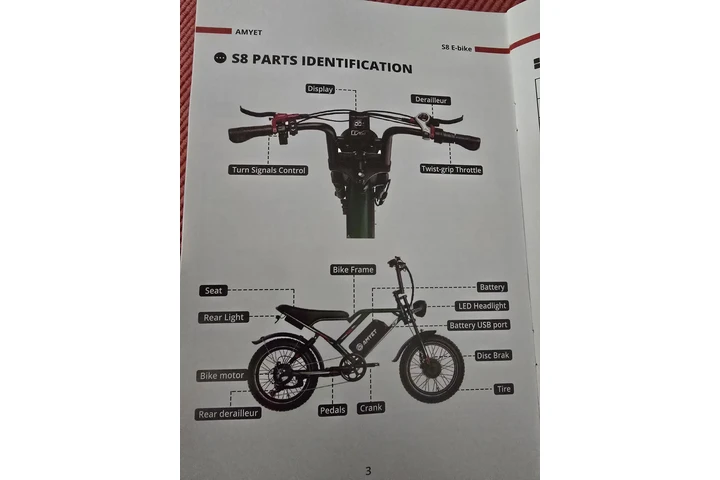 $650 : Bicicleta eléctrica AMYET S8 image 2