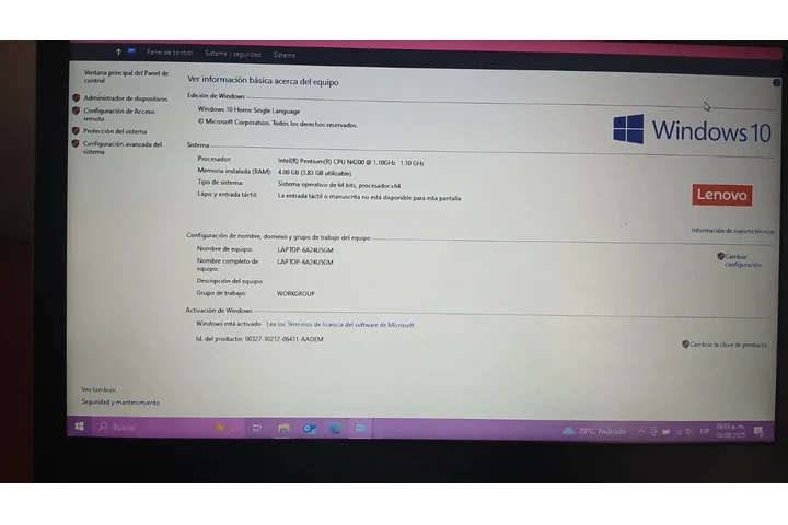 $2900 : REMATO LAPTOP LENOVO WIN 10 image 3