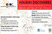 Concert - Holiday Discoveries en Rochester