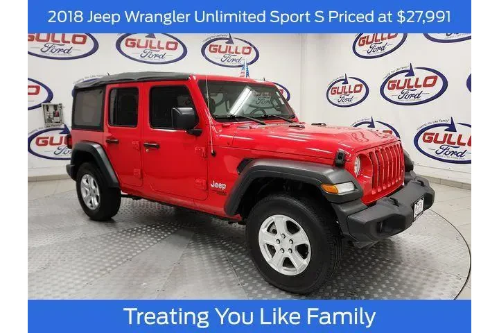 $27991 : Jeep Wrangler Unlimited 2018 image 1