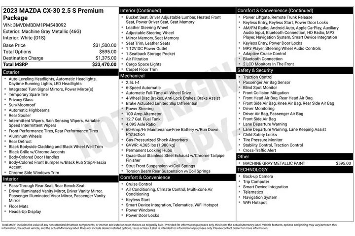 $23977 : Mazda CX-30 2023 AWD 2.5 S P image 2