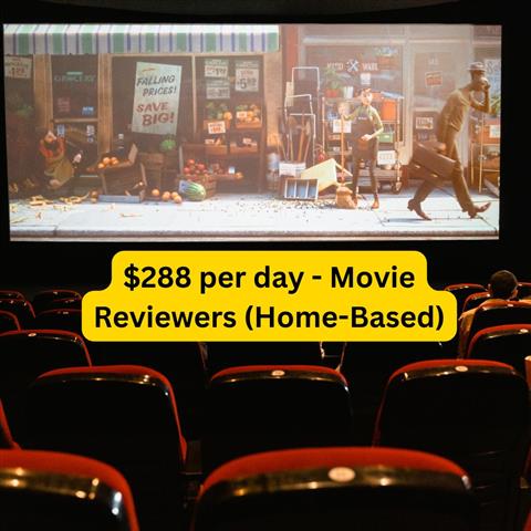 $288 per day - Movie Reviewers image 1