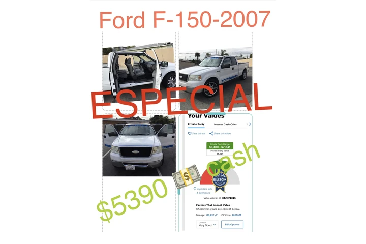 $4975 : Ford F-150-07+placas 2026+Smog image 1