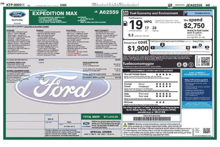 $23900 : Ford Expedition MAX 2018 4x2 image 7