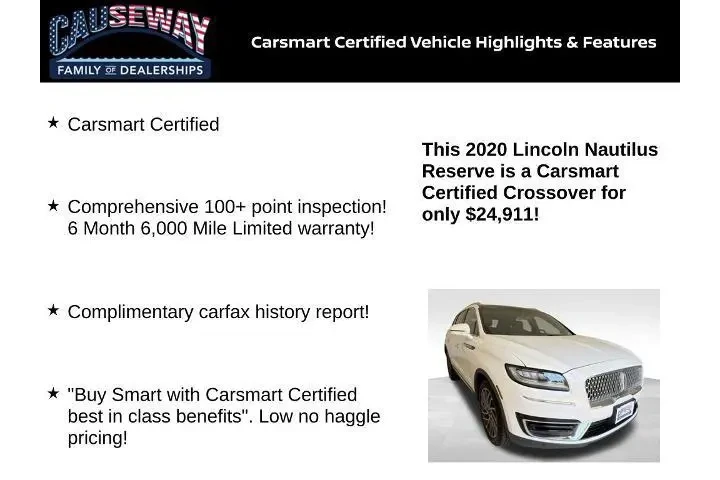 $24911 : Lincoln Nautilus 2020 AWD Re image 2