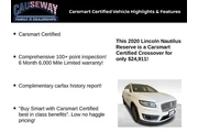 $24911 : Lincoln Nautilus 2020 AWD Re thumbnail