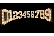 Números de madera con luz 4ft thumbnail