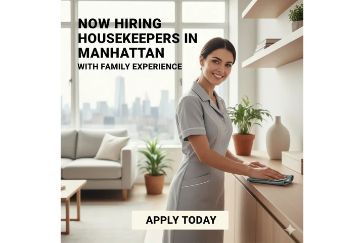 Housekeepers Needed  Manhattan image 1