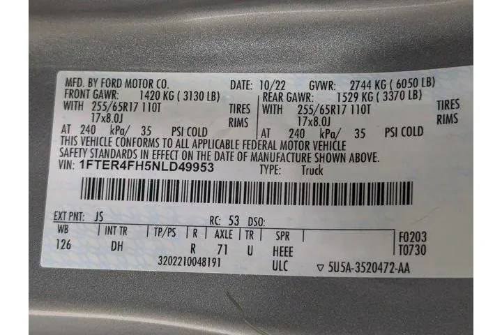 $26998 : Ford Ranger 2022 4x4 Lariat image 10