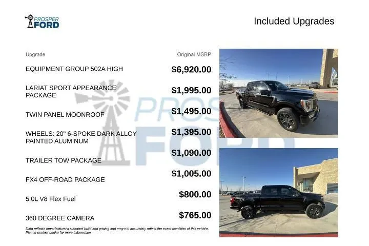 $38995 : Ford F-150 2021 4x4 Lariat 4 image 3