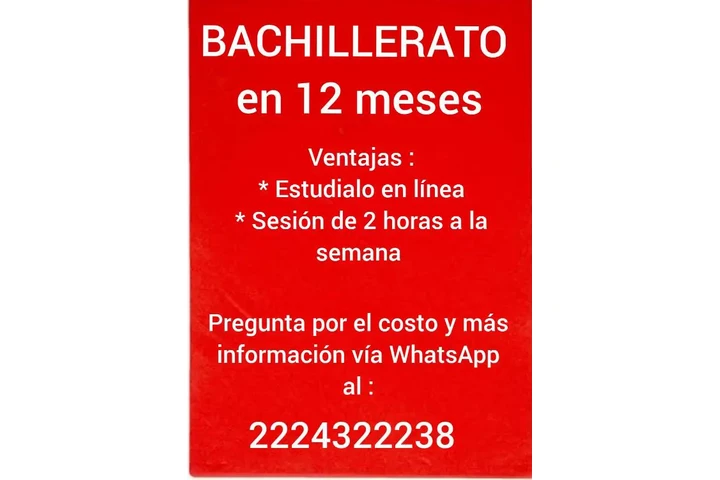 BACHILLERATO EN 12 MESES image 1