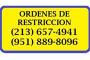 ORDENES DE RESTRICCIONES en Los Angeles