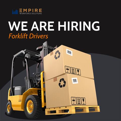 NOW HIRING! FORKLIFT DRIVERS image 1