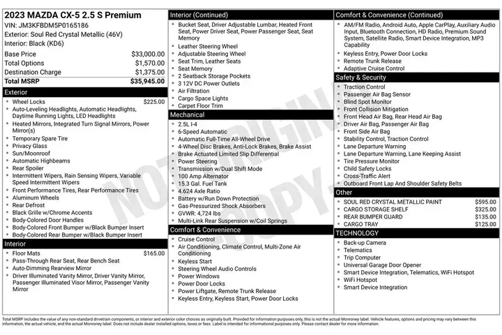 $23320 : Mazda CX-5 2023 AWD 2.5 S Pr image 7