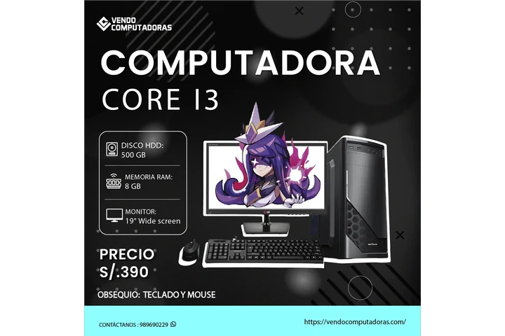 $390 : 🚀 PC Rápida y Económica image 1