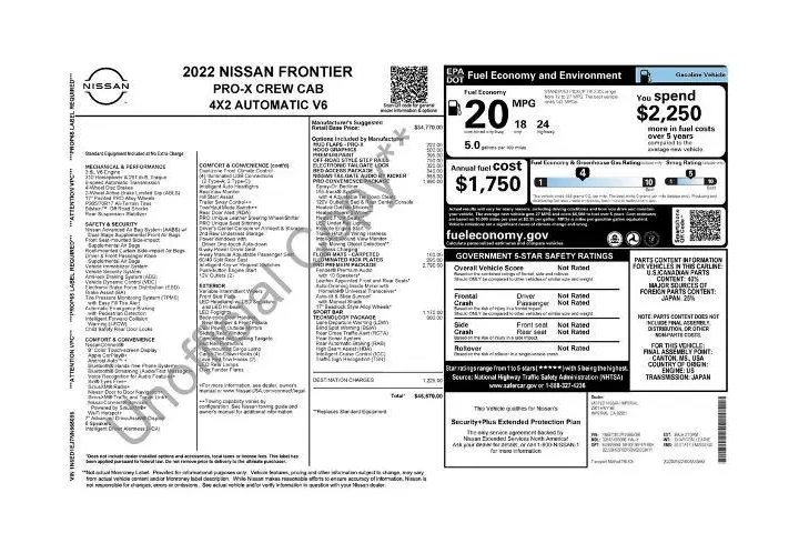 $29427 : Nissan Frontier 2022 4x2 S 4 image 2