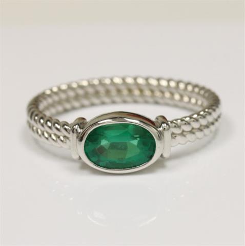 $3357 : Buy AAAA 0.94cts Emerald  Ring image 3