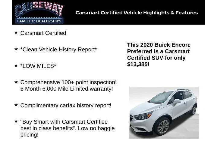 $13385 : Buick Encore 2020 Preferred image 2