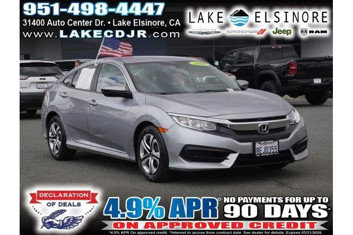 $23995 : Honda Civic 2018 LX 4dr Seda image 1