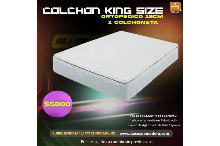 $5000 : Colchón King Size Ortopédico 1 image 1