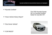 $22787 : Hyundai SONATA 2025 SE 4dr S thumbnail