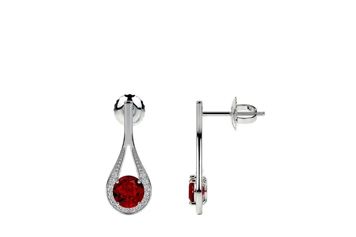 $3744 : Sale On Ruby Earrings image 1