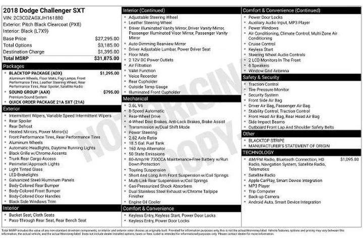 $18991 : Dodge Challenger 2018 SXT 2d image 5