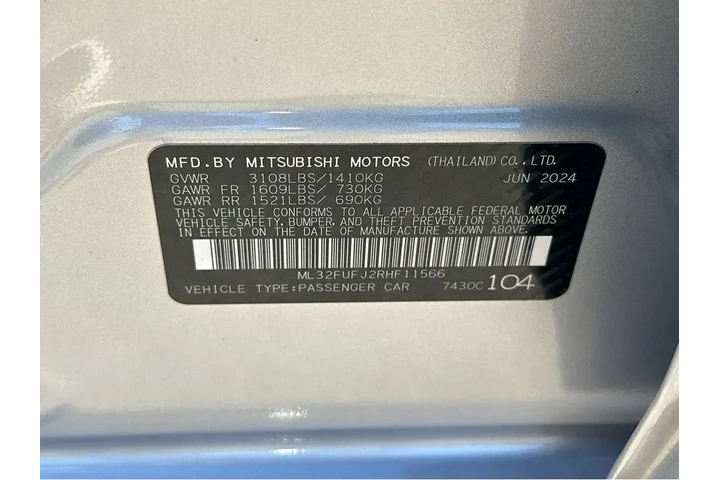 $14477 : 2024 Mirage G4 Black Edition image 1