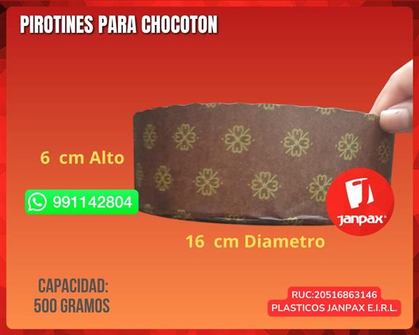 $90 : PIROTINES PARA CHOCOTON image 1