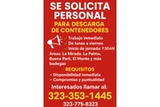Descarga de Contenedores en Los Angeles