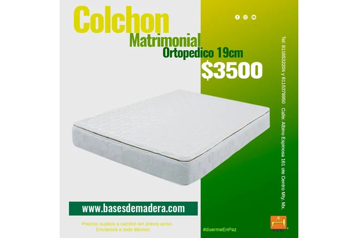 $3500 : Colchón Ortopédico Matrimonial image 1