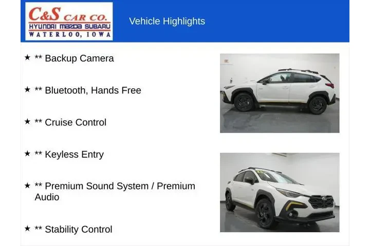 $29816 : Subaru Crosstrek 2025 AWD Sp image 7