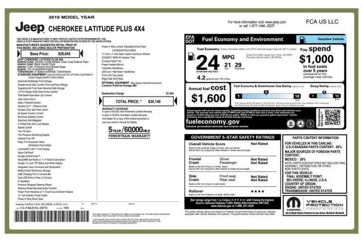 $14995 : 2019 Cherokee Latitude Plus image 5