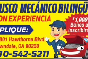 BUSCO MECANICO Bilingue en Los Angeles