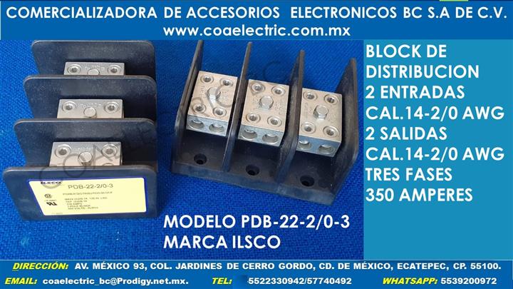 PDB-22-2/0-3 BLOCK DE DISTRI. image 1