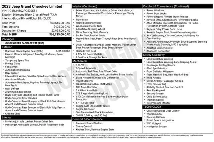 $33995 : Jeep Grand Cherokee 2023 4x4 image 2