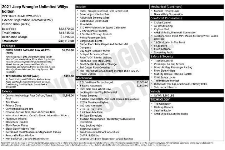 $28501 : Jeep Wrangler Unlimited 2021 image 4