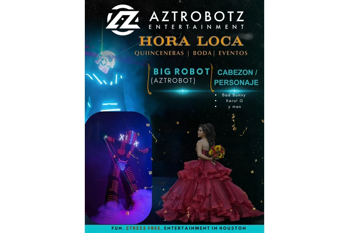 Robot LED Baile, Cabezones image 2