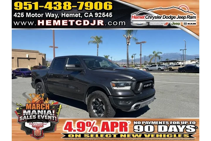 $32988 : Ram 1500 2019 4x4 Rebel 4dr image 1
