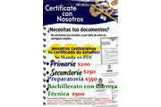 CERTIFICADO DE PREPARATORIA en Chihuahua