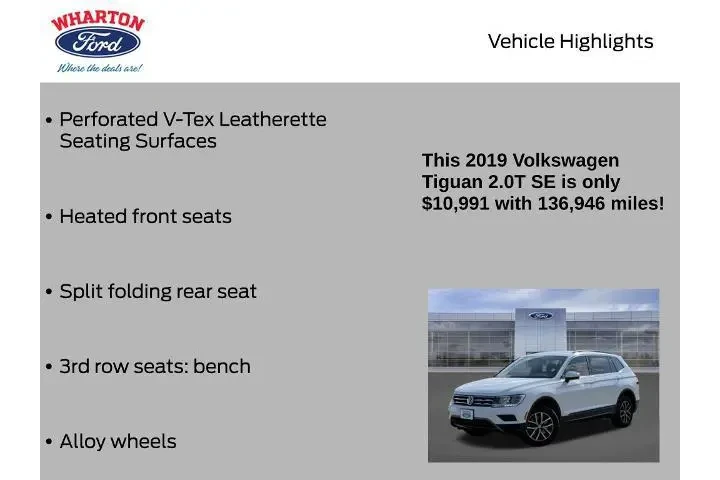 $9788 : Volkswagen Tiguan 2019 SE 4d image 10