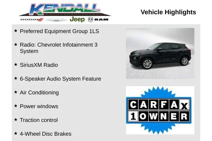 $17477 : Chevrolet Trailblazer 2023 L image 3